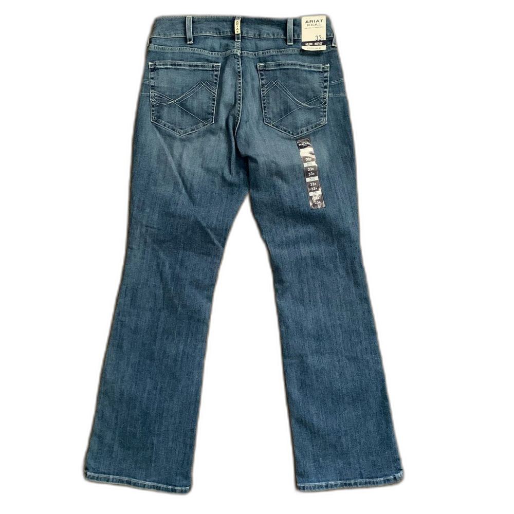 Ariat Real Denim Mid Rise Boot Cut Jeans Size 33 - Picture 5 of 10